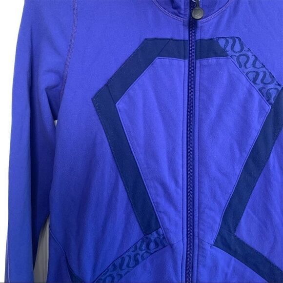 Lululemon Origami Stride Jacket Purple Mini Print - Picture 3 of 6